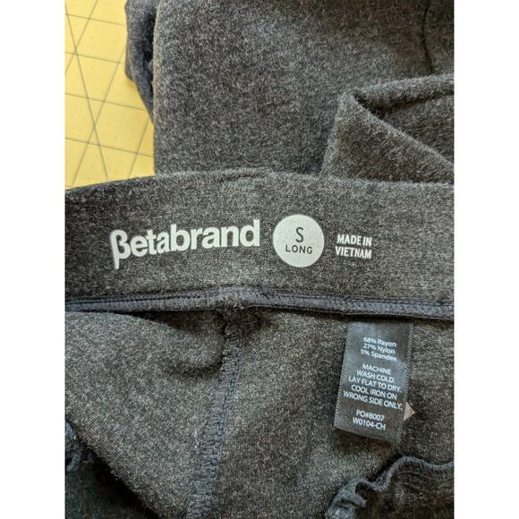 Betabrand Classic Boot Cut Career Commuter Yoga Pants Gray Small Long Tall - Picture 5 of 7